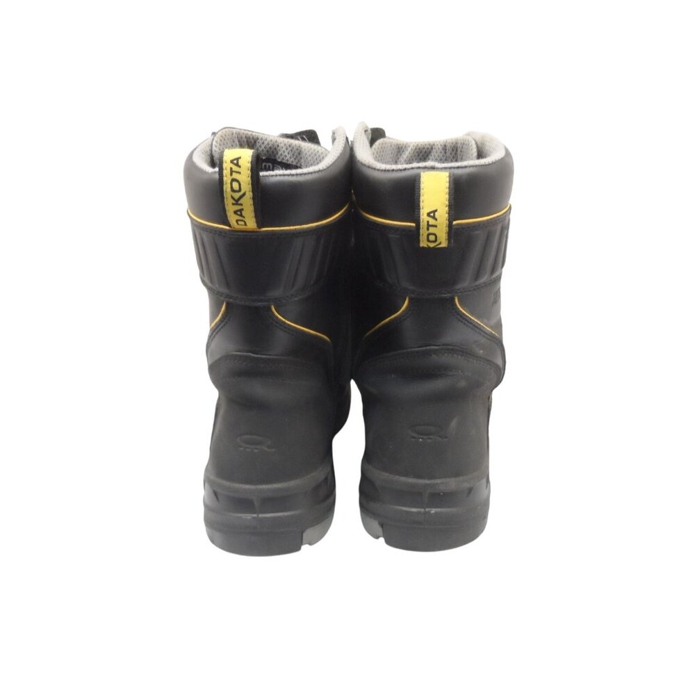 DAKOTA Men's 8" 8112 Quad Steel Toe Internal Metguard Work Boots Black Size 14M - Picture 3 of 9